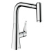 Dřezová baterie Hansgrohe Metris s vytahovací sprškou, 2 proudy chrom 73823000