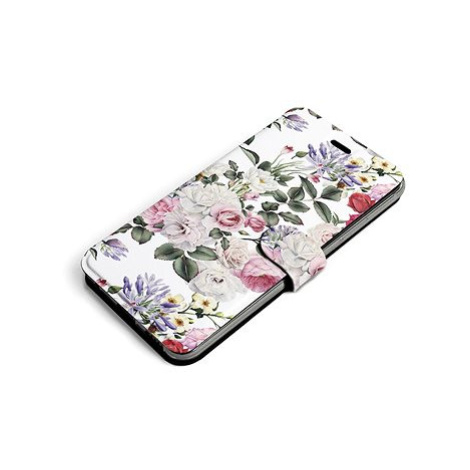 Mobiwear Flip pouzdro pro Samsung Galaxy A22 5G - MD01S Růže na bílé