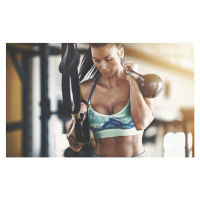 Umělecká fotografie Woman working out in a gym, gilaxia, (40 x 24.6 cm)