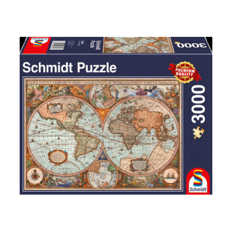 SCHMIDT Puzzle Historická mapa světa Oscar Schmidt