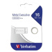 VERBATIM Flash Disk 16GB Metal Executive, USB 2.0, stříbrný Stříbrná