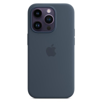 Apple silikonový kryt s MagSafe na iPhone 14 Pro bouřkově modrý Bouřkově modrá