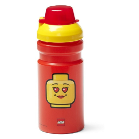 LEGO STORAGE - ICONIC Girl láhev na pití - žlutá/červená