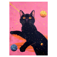 Ilustrace Candy Cat the Star V, Justyna Jaszke, 30 × 40 cm