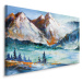 Plátno Malovaná Horská Krajina II. 100x70 cm