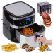 Fritéza Bez Tuku Air Fryer Trouba Barva Displej 6,5L 1600W