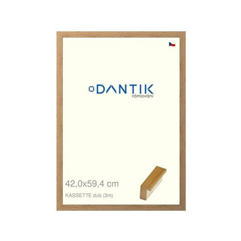 DANTIK rámeček 42 × 59,4, KASSETTE dub plexi čiré