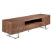 Estila Luxusní dřevěný TV stolek Vita Naturale s chromovými nožičkami 200cm