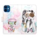 iSaprio flip pouzdro Donut Worry Girl pro iPhone 12 mini