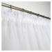 Dekorační krátká záclona se zirkony s řasící páskou MONIQUE bílá 300x120 cm nebo 400x120 cm MyBe