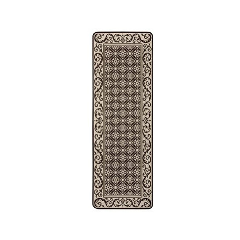 Běhoun Weave 105260 Taupe Brown Cream 67 × 180 cm
