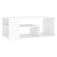 SHUMEE Konferenční stolek bílý 100 × 50 × 40 cm dřevotříska, 806921
