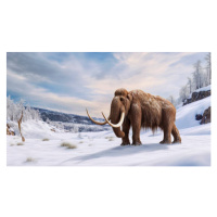 Ilustrace Mammoth, illustration, LEONELLO CALVETTI/SCIENCE PHOTO LIBRARY, 40 × 22.2 cm