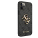 Zadní kryt Guess Big 4G Metal Logo Case pro Apple iPhone 12/12 Pro, šedá