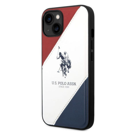 Pouzdro U.S. Polo PU Leather Double Horse iPhone 14 Plus červené/bílé/námořně modré
