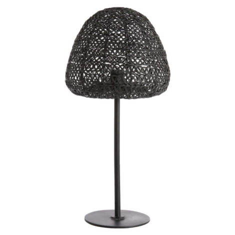 Matně černá stolní lampa (výška 56 cm) Finou – Light & Living