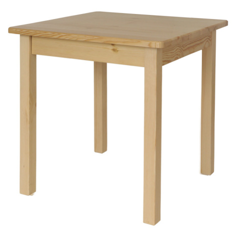 Dede Stůl z masivu borovice 70x70 cm Lak dřeva: Borovice (přírodní)
