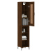 vidaXL Skříň highboard hnědý dub 34,5 x 34 x 180 cm kompozitní dřevo