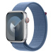 Apple Watch Series 9 Cellular 45mm Stříbrný hliník s ledově modrým provlékacím řemínkem Stříbrná