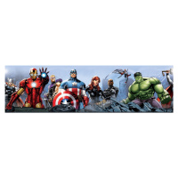 WBD 8077 AG Design Samolepicí bordura Marvel - Avengers, velikost 14 cm x 5 m