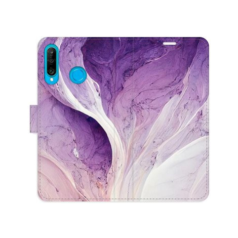 iSaprio flip pouzdro Purple Paint pro Huawei P30 Lite