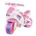 Teddies motorka růžovo-bílá plast 35x53x74cm