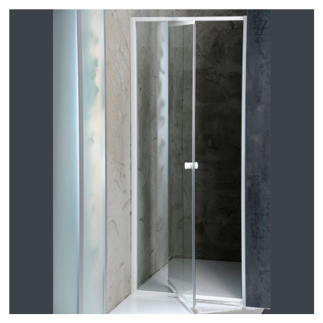 AMICO sprchové dveře výklopné 820-1000x1850 mm, čiré sklo G80 AQUALINE
