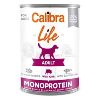 Calibra Dog Life konzerva pro dospělé psy s kančím a brusinkami 6 × 400 g