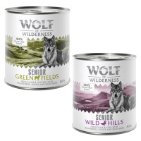 Výhodné balení: Wolf of Wilderness Senior 12 x 800 g - míchané balení