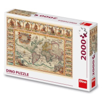 Puzzle 2000 Historická mapa světa