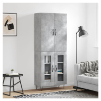 vidaXL Skříň highboard betonově šedá 69,5x34x180 cm kompozitní dřevo