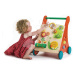 Dřevěné chodítko zahrada Baby Activity Walker Tender Leaf Toys s různými funkcemi a kostkami od 