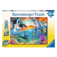 Ravensburger 12900 puzzle život v oceánu 200 xxl dílků