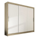 Velká šatní skříň ASTON II dub sonoma/bílá šířka 250 cm