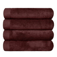 SCANquilt ručník MODAL SOFT hnědá 100 × 50 cm