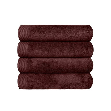 SCANquilt ručník MODAL SOFT hnědá 100 × 50 cm