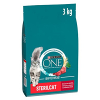 Purina ONE Sterilcat s hovězím 3 kg