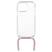 FIXED Pure Neck kryt s růžovou šňůrkou na krk pro Apple iPhone 13 Pro