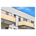 Balkonová zástěna OSLO béžová, výška 80 cm, šířka různé rozměry MyBestHome Rozměr: 80x700 cm roz