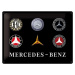 Plechová cedule Mercedes-Benz - Logo Evolution, (40 x 30 cm)