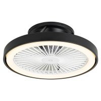 Chytrý stropní ventilátor černý včetně LED s dálkovým ovládáním - Dave