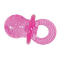 Hračka pes dudlík TPR pop pacifier 7cm růžová Zolux