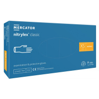 MERCATOR Medical Nitrylex Classic vyšetřovací nitrilové rukavice XS (5-6) modré, 100ks