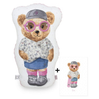 Ceba Baby Mazlící polštářek Fluffy Puffy Lea 50cm + plakát zdarma