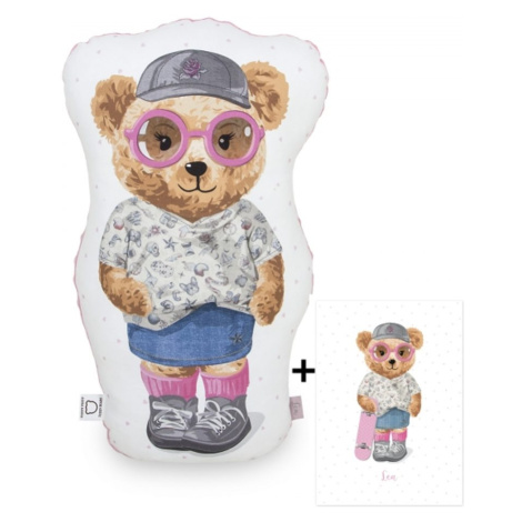 Ceba Baby Mazlící polštářek Fluffy Puffy Lea 50cm + plakát zdarma CebaBaby