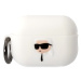 Karl Lagerfeld 3D Logo NFT Karl Head Silikonové Pouzdro pro Airpods Pro 2 White