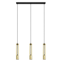 LED Lustr na lanku BARS 3xGU10/4,8W/230V zlatá