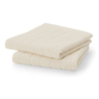Prémiové ručníky, 2 ks, krémově bílé
