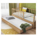 Dětská postel 100x200cm se zábranami cody - dub světlý