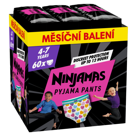 Ninjamas Pyjama Pants Srdíčka, měsíční balení 60 ks